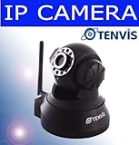 Black Wireless Webcam Ip Camera Jpt3815 Audio Night Vision Wifi Cam Black