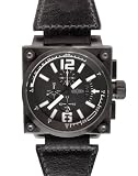 Welder Men's K23-1707 K23 Chronograph Black Ion-Plated Stainless Steel Square Watch
