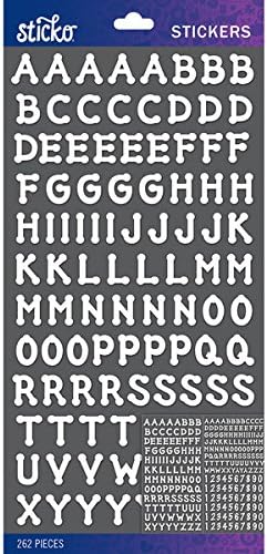 Brand New Sticko Alphabet Stickers-White Dot Small Brand New