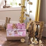 from Izziwotnot Izziwotnot Occasion 5 Piece Luxury Gift Basket, Rose, Newborn