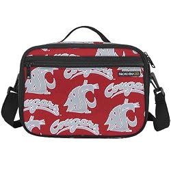 Washington State University Lunch Box Insulated WSU Cougars Cooler Bag - NO Lead Lead-Free Lunchbox