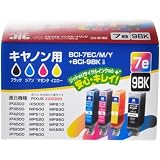 キヤノン用 リサイクルインクカートリッジ 4色セット BCI-7EC/M/Y+BCI-9BK互換 JIT-C07E9B4P