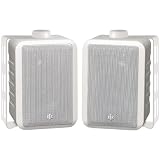 Brand New Bic America Rtr Series Indoor/Outdoor 3-Way Speakers (White)