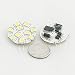 Disc Type G4 Base Side Pin 10 SMD LED, 10 Watt Holagen 140 Lumen Bulb Replacemnt For RV Camper Trailer Boat Marine Warm White, 1109WW