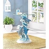 Playful Dolphins Accent Table