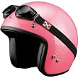 SparX Sparkle Adult Pearl Harley Touring Motorcycle Helmet - Hot Pink