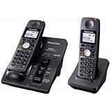 Panasonic KX-TG6052B 5.8 GHz FHSS Expandable Digital Cordless Phone System with 2 Handsets
