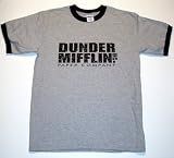 The Office Dunder Mifflin Paper Co. Ringer T-Shirt Adult (3 Colors) Sizes Small-2XL