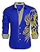 COOFANDY Men's Print Button Down Dress Shirt Fashion Long Sleeve Casual Shirts