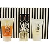 Uomo Moschino By Moschino For Men. Set-edt Spray .14 OZ Mini & Aftershave Balm .8 OZ & Shower Gel .8 OZ