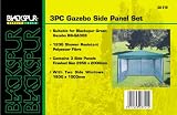 3 piece Side Panel set for Pop op Gazebo Green