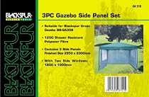 3 piece Side Panel set for Pop op Gazebo Green