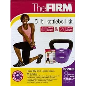 The FIRM 5-Pound Kettle Bell Kit with Transfirm Your Trouble Zones DVD