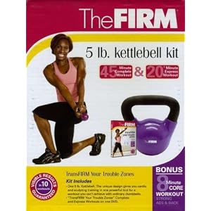 The FIRM 5-Pound Kettle Bell Kit with Transfirm Your Trouble Zones DVD