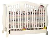 Stork Craft Aspen Stages Crib With Drawer In White