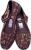 Brown Glitter Mesh Mary Jane Chinese Shoes