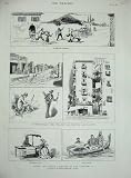 1881 YACHTING CEYLON POMPEII ART NAPLES SANTA LUCIA