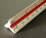 15cm 6 Metric Plastic Triangular Scale Ruler 1:10 1:20 1:25 1:30 1:40 1:50 / 1:100 1:200 1:250 1:300 1:400 1:500