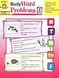 Daily Word Problems, Grade 1 Math