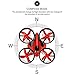 EACHINE E010 Mini UFO Quadcopter Drone 2.4G 4CH 6 Axis Headless Mode Remote Control Nano Quadcopter RTF Mode 2 (Red)