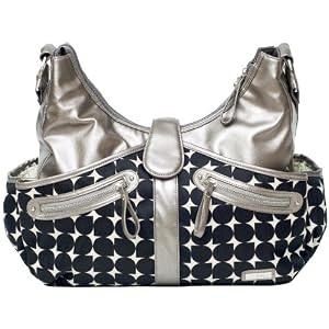 JJ Cole Collections Swag Diaper Bag, Silver Drop