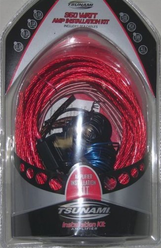 Brand New Tsunami Amp350-rca Complete Car Amplifier Installation Kit with Everything Needed for Your Install Including Rca's!