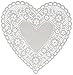 Hygloss Products Heart Paper Doilies – 8 Inch White Lace Doily for Decorations, Crafts, Parties, 100 Pack