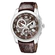 Citizen #BL8000-11X Men's Eco Drive Perpetual Calendar Calibre 8700 Leather Strap Watch