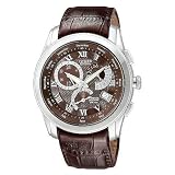 Citizen #BL8000-11X Men's Eco Drive Perpetual Calendar Calibre 8700 Leather Strap Watch