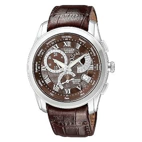 Citizen #BL8000-11X Men's Eco Drive Perpetual Calendar Calibre 8700 Leather Strap Watch