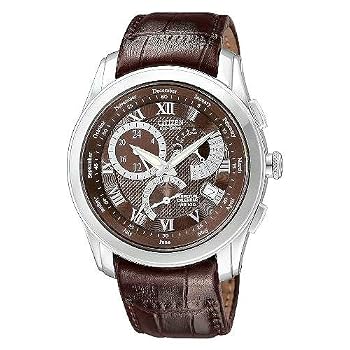 Citizen #BL8000-11X Men's Eco Drive Perpetual Calendar Calibre 8700 Leather Strap Watch