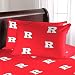 Rutgers Scarlet Knights Bed Sheet Set (Solid Background) NCAA