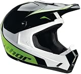 Thor Mx Quadrant Motorcycle Helmet - Black / Green - New 2010