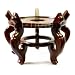 Fish Bowl Wooden Stand Walnut Colored 10.5 Inches