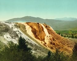Jupiter Terrace, Yellowstone National Park, ca. 1902 - 16" x 20" - Fine-Art Gicl??e Photographic Print of an Image from the Library of Congress Collection