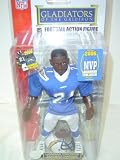 Gladiators of the Gridiron NFL San Diego Chargers LaDainian Tomlinson # 21 MVP Action Figure in blue Jersey