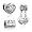 Pugster 3 Love Bead Charm Bundle Sets 22k Gold Mother Daughter Heart Best Mom Family Life Beads Fits Pandora Bracelet