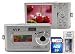 SVP DC-12DX-Silver 12MP Max Thinnest DIGITAL CAMERA VIDEO w/ SOUND! (SVP 1GB High Speed SD Memory Card & AAA Rechargeable Set Included)