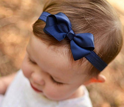 Lyhappy Baby Girls Handbands with Ribbon Bow Hair Accessories (16 Pack)