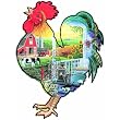 Wake Up Call Shaped Jigsaw Puzzle by Mary Ann Lasher 1000pc