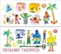 Sesame Street 21-Piece Tahiti Easy Up Wall Applique