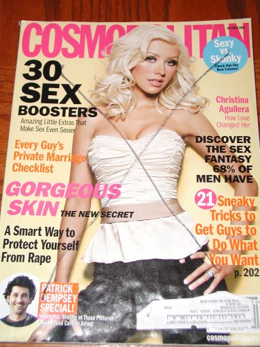 Cosmopolitan Magazine Back Issue October 2006 Christina Aguilera Cover