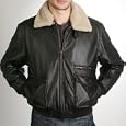 BGSD Men's Aviator Leather Bomber Jacket - Regular, Tall, Big, Big & Tall
