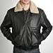 BGSD Men's Aviator Leather Bomber Jacket - Regular, Tall, Big, Big & Tall