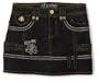 Dereon Girls 7-16 Cara Multi-Stitch Skirt,Black Wash,8