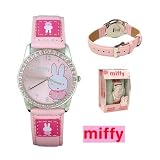 Miffy Pink Diamante Analogue Watch