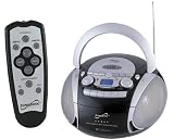 Supersonic Portable MP3/CD Player With Cassette Recorder, AM/FM Radio & USB Input