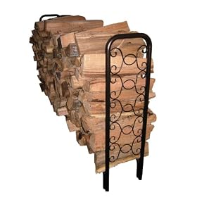 Landmann USA 82436 8-Foot Ornamental Scroll Log Rack