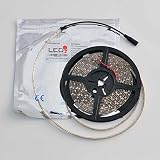LEDwholesalers 16 Feet or 5 Meter Reel Bright White 6000k Flexible LED Ribbon with 300 3528 SMD Leds White Backing on PCB and Waterproof Gel and 3m Tape, 2089wh