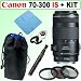 Canon EF 70-300mm f/4-5.6 IS USM Telephoto Zoom Lens + Deluxe Accessory Kit